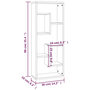 Voir la diapositive 6 : VIDAXL Etagere murale Chene fume 36x16x90 cm Bois d'ingenierie
