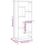 Voir la diapositive 6 : VIDAXL Etagere murale Chene fume 36x16x90 cm Bois d'ingenierie