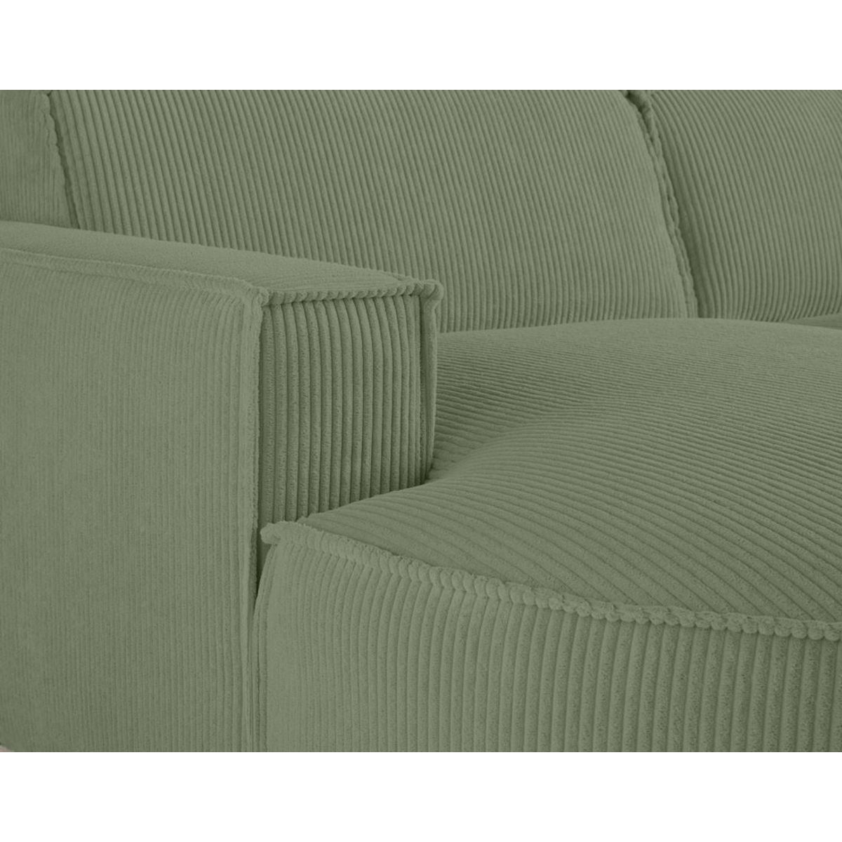 LISA DESIGN Spiaggia - canapé d'angle gauche - 4 places - en velours côtelé