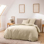 Voir la diapositive 1 : Paris Prix Parure de Lit 3 Pièces  Meline  260x240cm Sable