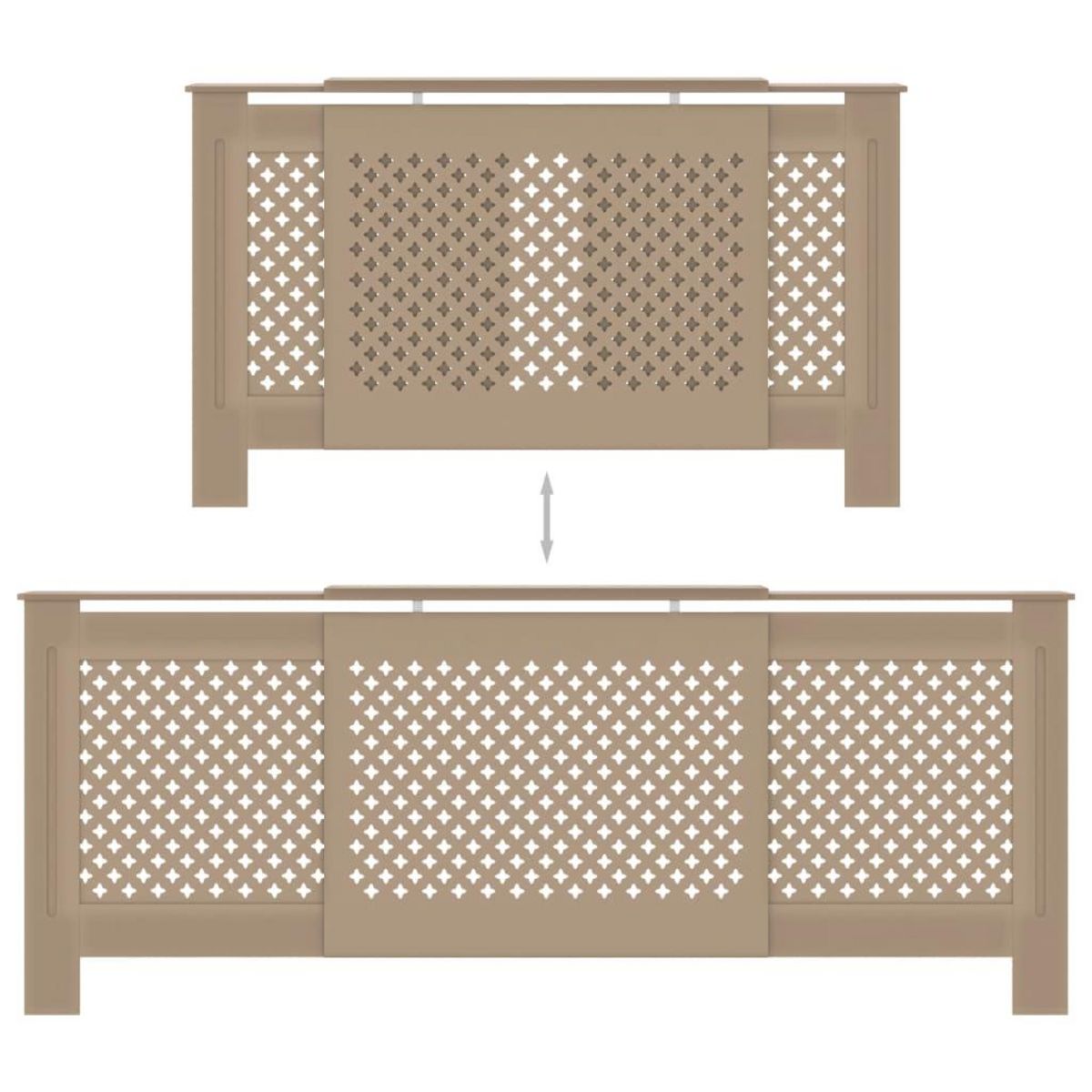 VIDAXL Cache-radiateur MDF 205 cm