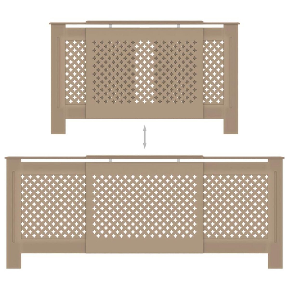 VIDAXL Cache-radiateur MDF 205 cm