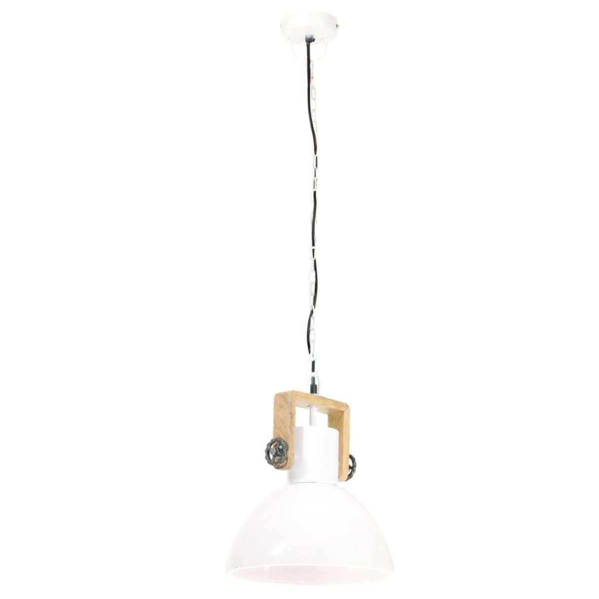 VIDAXL Lampe suspendue industrielle 25 W Blanc Rond 30 cm E27