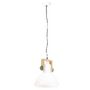 Voir la diapositive 5 : VIDAXL Lampe suspendue industrielle 25 W Blanc Rond 30 cm E27