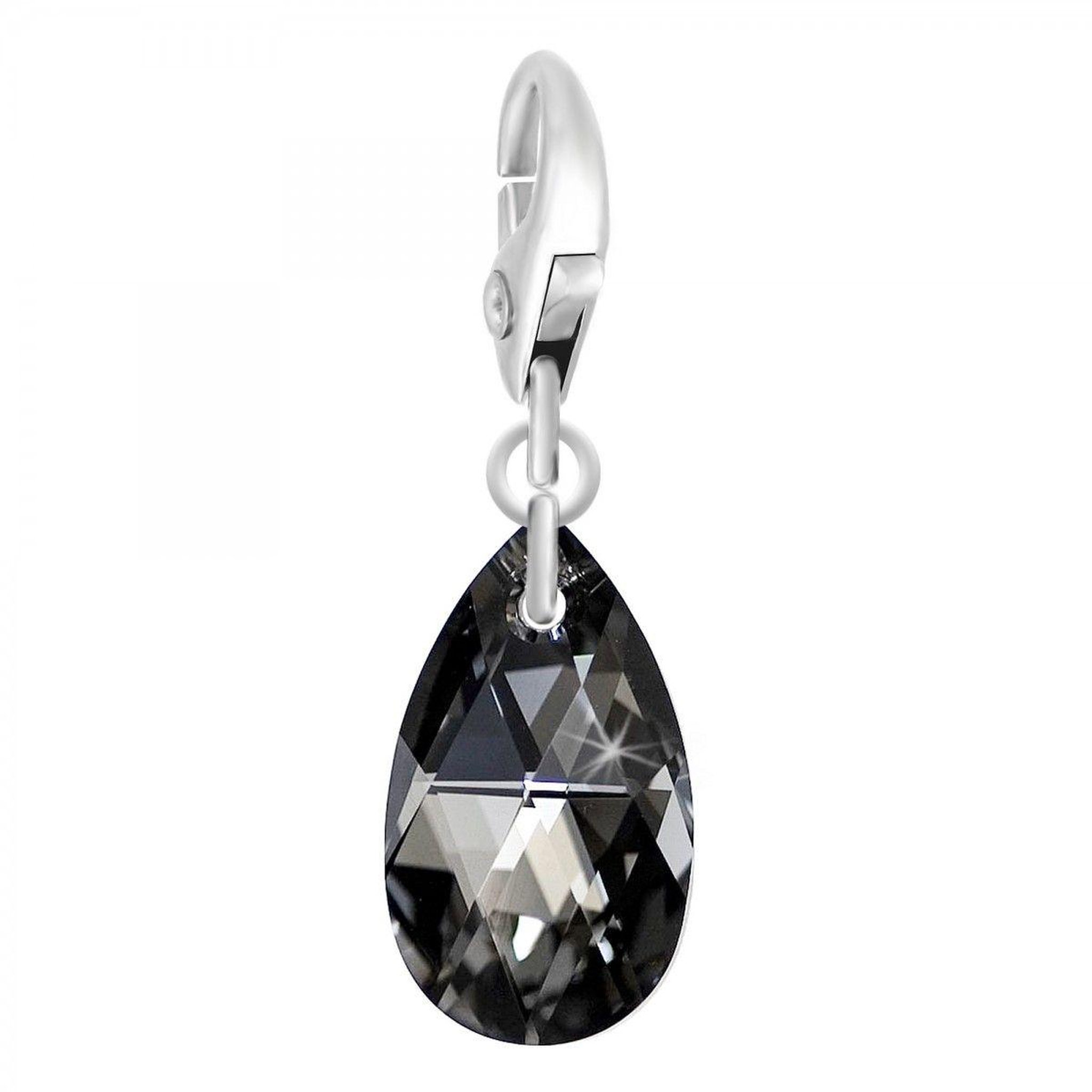 SC CRYSTAL Charm goutte SC Crystal orné de Cristaux scintillants