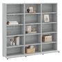 Voir la diapositive 3 : VIDAXL Armoire a CD Sonoma gris 102x23x89,5 cm Bois d'ingenierie