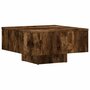 Voir la diapositive 2 : VIDAXL Table basse Chene fume 60x60x31,5 cm Bois d'ingenierie