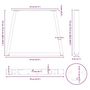 Voir la diapositive 6 : VIDAXL Pieds de table a manger forme de V 3 pcs noir 70x(72-73,3) cm