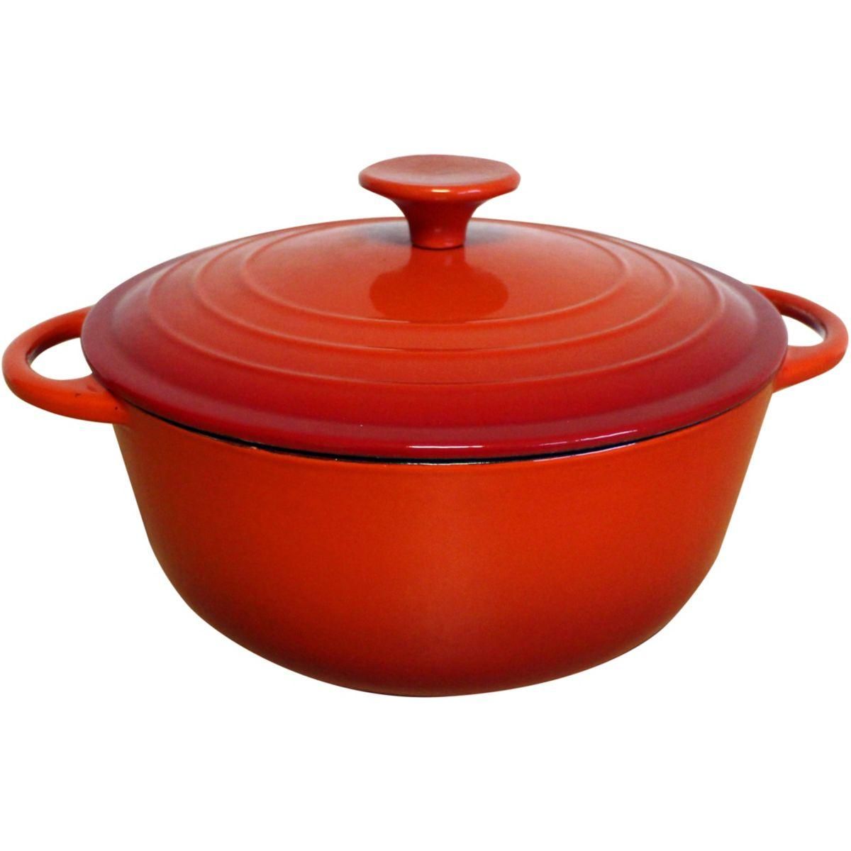 BAUMALU Cocotte fonte emaillee et couvercle 3L 24 c