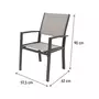 Habitat et Jardin Salon de jardin repas  Iris  - 160/240 cm avec 8 fauteuils