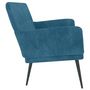 Voir la diapositive 4 : VIDAXL Banc Bleu 108x79x79 cm Velours