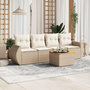 Voir la diapositive 1 : VIDAXL Salon de jardin avec coussins 5 pcs beige resine tressee