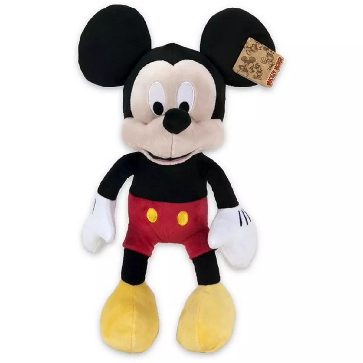 DISNEY Peluche Mickey Mouse 43 cm XL Collector 90e Anniversaire