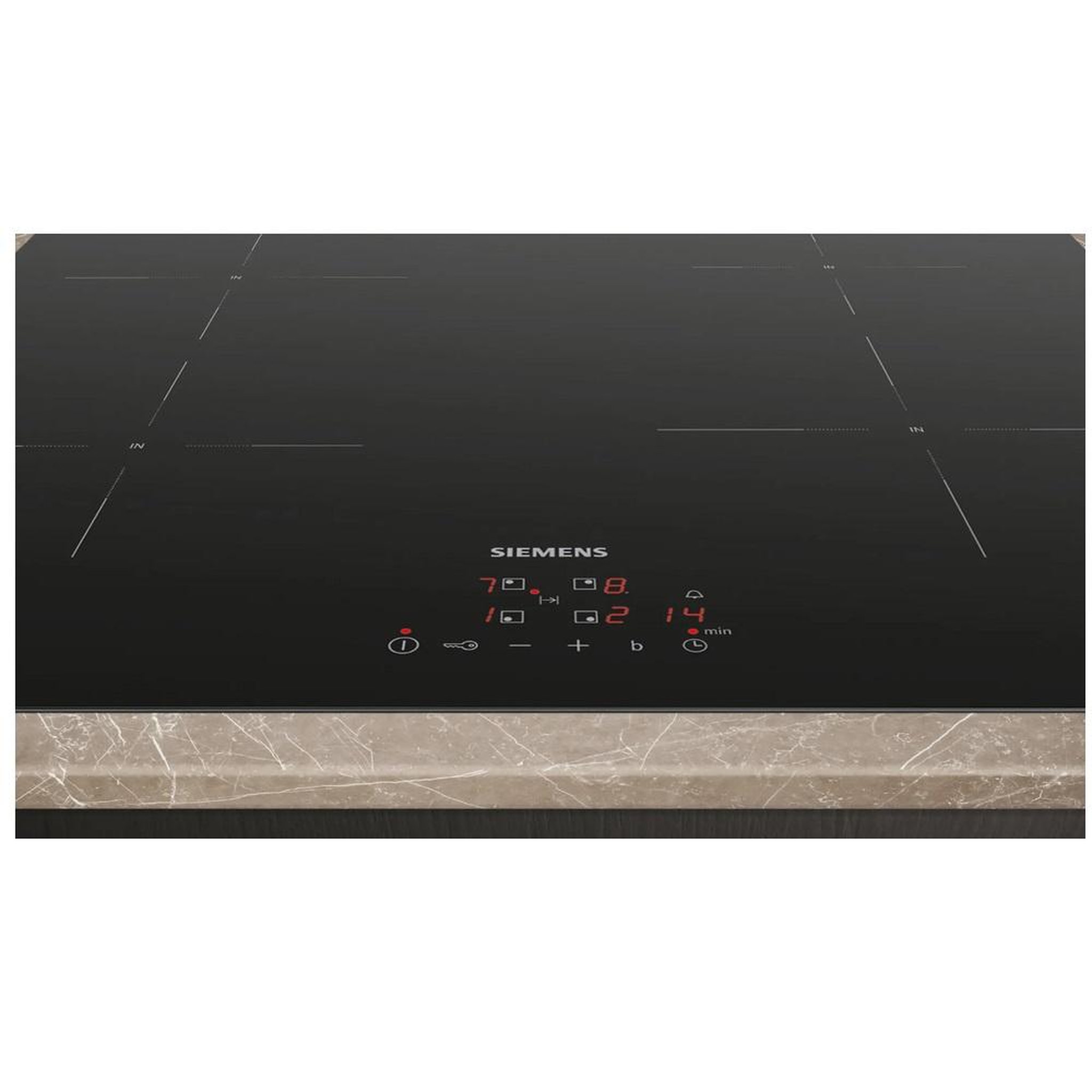 Voir la diapositive 3 : Siemens Table de cuisson induction 60cm 4 foyers 4600w noir - eu611beb5e