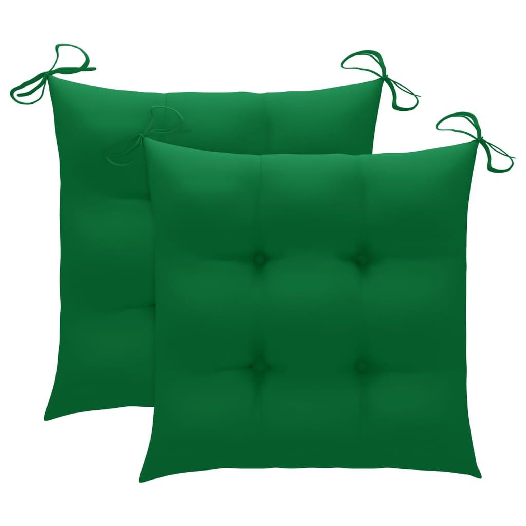 Voir la diapositive 2 : VIDAXL Chaise a bascule avec coussin vert Bois de teck solide
