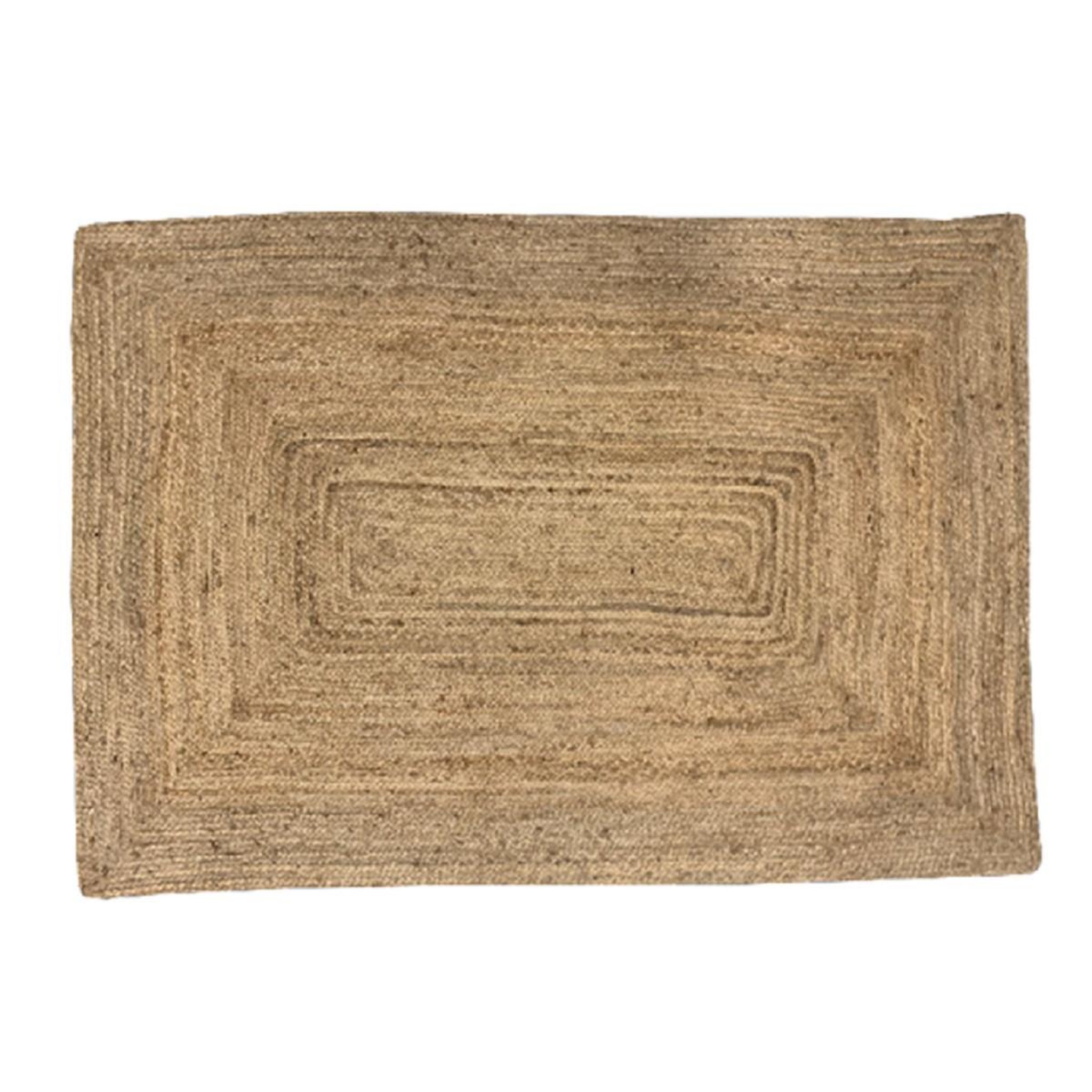 Voir la diapositive 1 : FUTURE HOME Tapis déco rectangle en jute