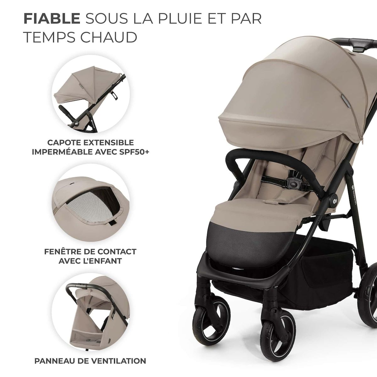 KINDERKRAFT Poussette trig 3 pratique et confortable