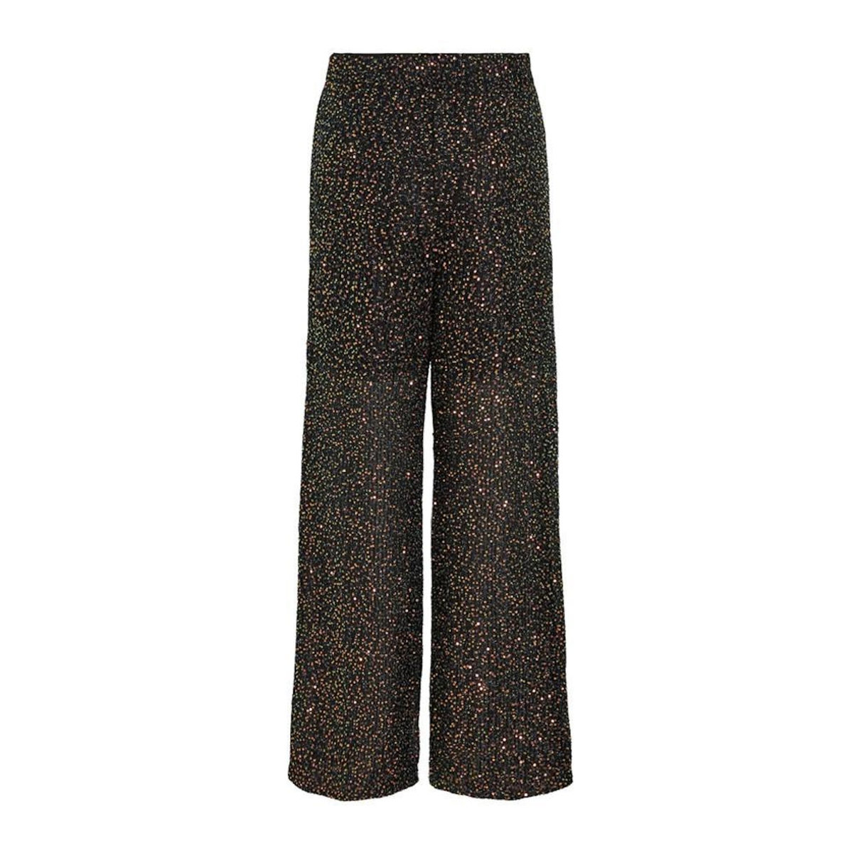 Vila Pantalons à sequin Noir Femme Vila Viscara