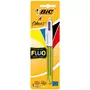 BIC Stylo BIC 4 couleurs fluo