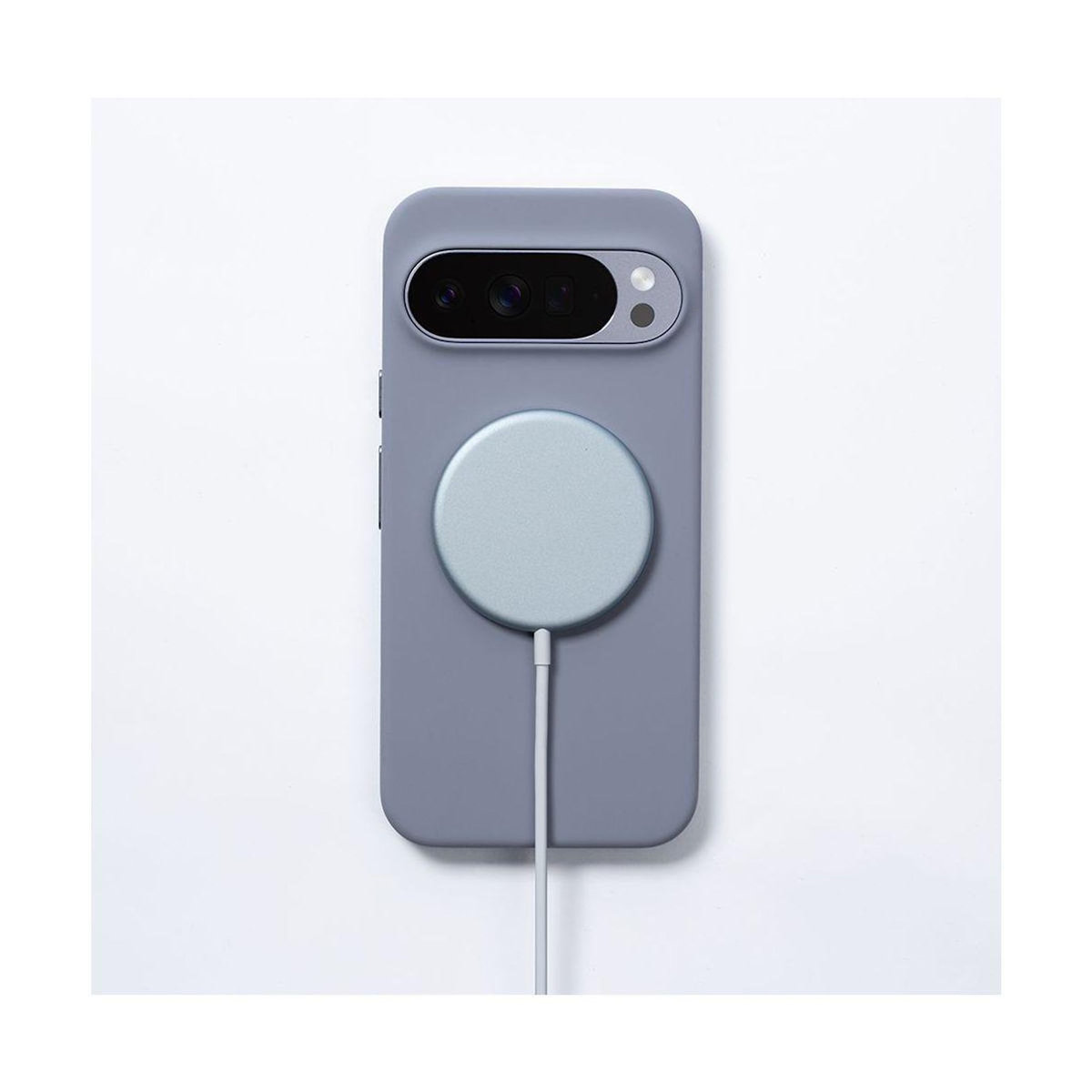 GOOGLE Chargeur induction Qi2 Gris