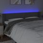 Voir la diapositive 4 : VIDAXL Tete de lit a LED Gris fonce 203x16x78/88 cm Tissu