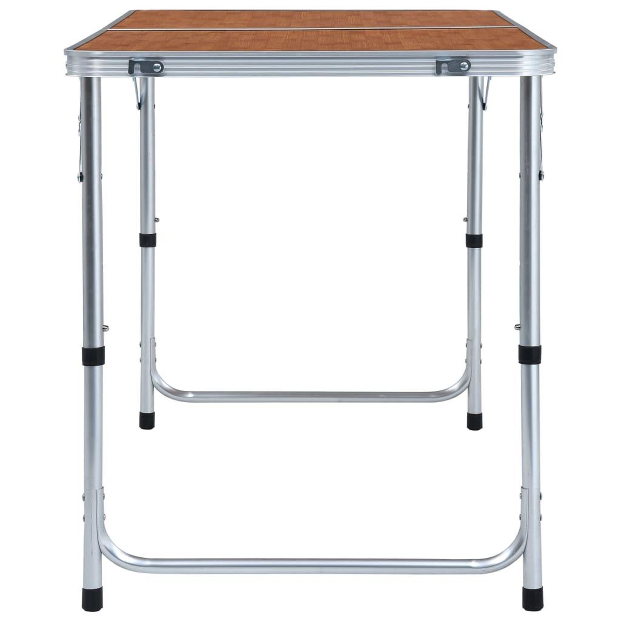 Voir la diapositive 4 : VIDAXL Table pliable de camping Aluminium 120x60 cm