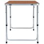 Voir la diapositive 4 : VIDAXL Table pliable de camping Aluminium 120x60 cm
