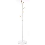 FIVE Porte Manteau en métal et MDF avec 6 tiges. Coloris disponibles : Blanc, Noir