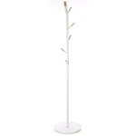 FIVE Porte Manteau en métal et MDF avec 6 tiges. Coloris disponibles : Noir, Blanc