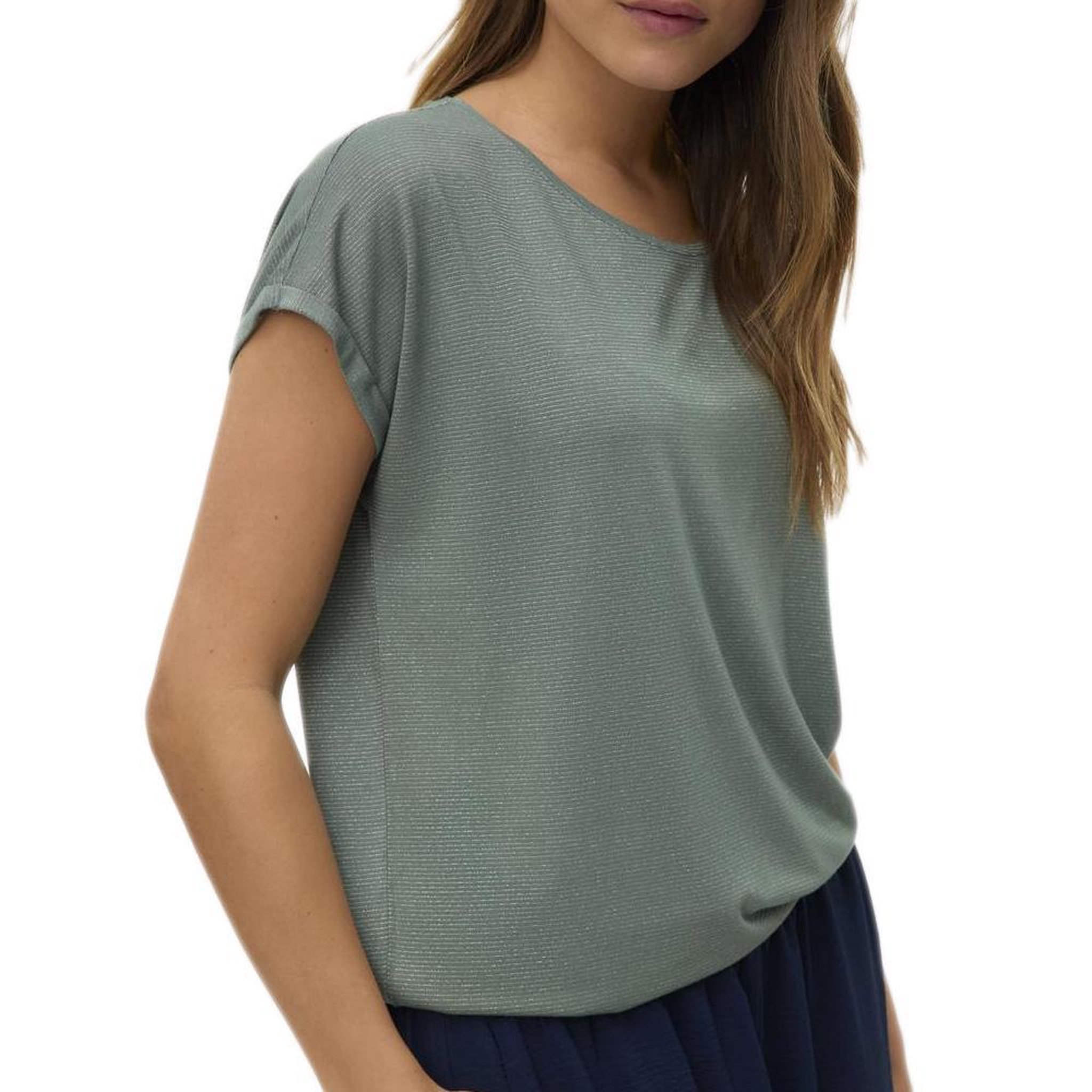 Voir la diapositive 1 : Vero Moda T-Shirt Vert Femme Vero Moda Lava