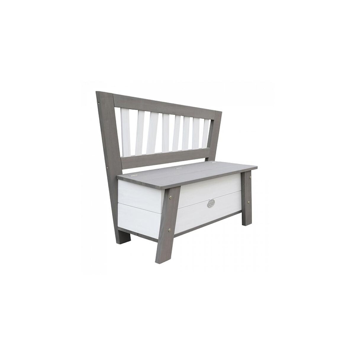 Axi House AXI Banc de rangement de jouets Corky Gris Blanc
