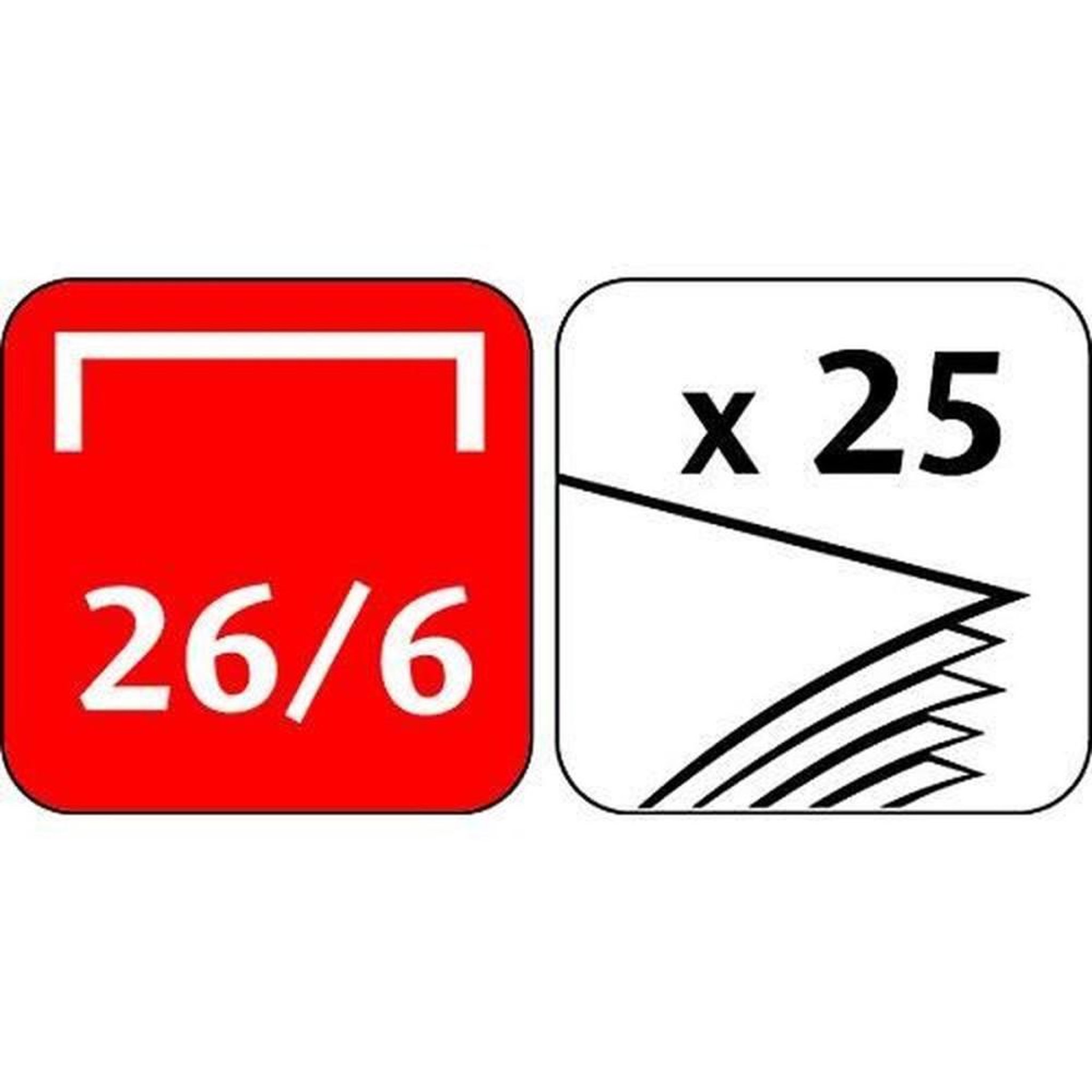 Voir la diapositive 2 : MAPED Agrafeuse de bureau métal 180° 1 point compatible 24/6 et 26/6 jusqu'à 25 feuilles bleu nuit