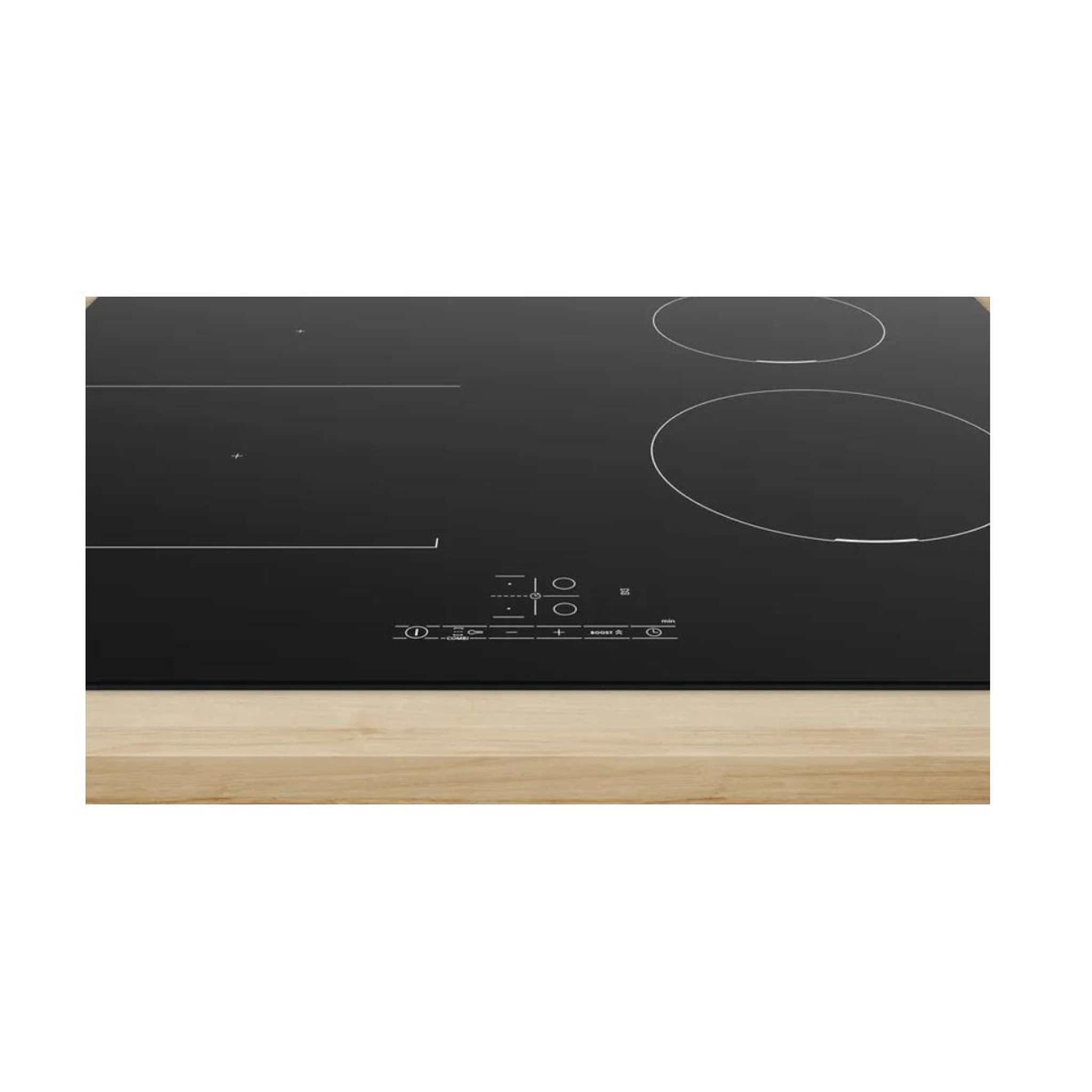 Voir la diapositive 2 : BOSCH Table de cuisson induction 60cm 4 feux 6900w noir - pvs611bb6h