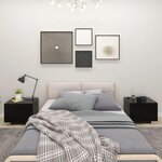 VIDAXL Table de chevet noir 100x35x40 cm bois d'ingenierie