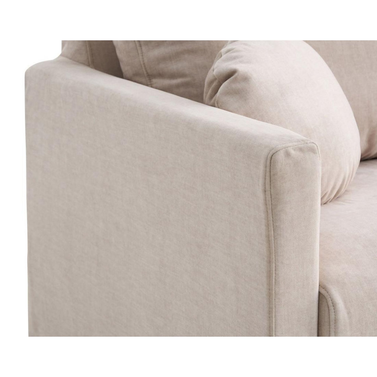 LISA DESIGN Serena - canapé droit déhoussable 2 places en velours