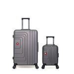 SWISS KOPPER SWISS KOPPER - LOT DE 2 - Valises grand format et cabine XXS RUTI. Coloris disponibles : Rouge, Orange, Bleu, Beige