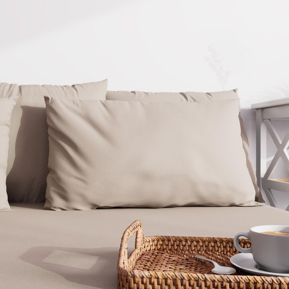 ZZZ Taie d'oreiller unie ZZZ