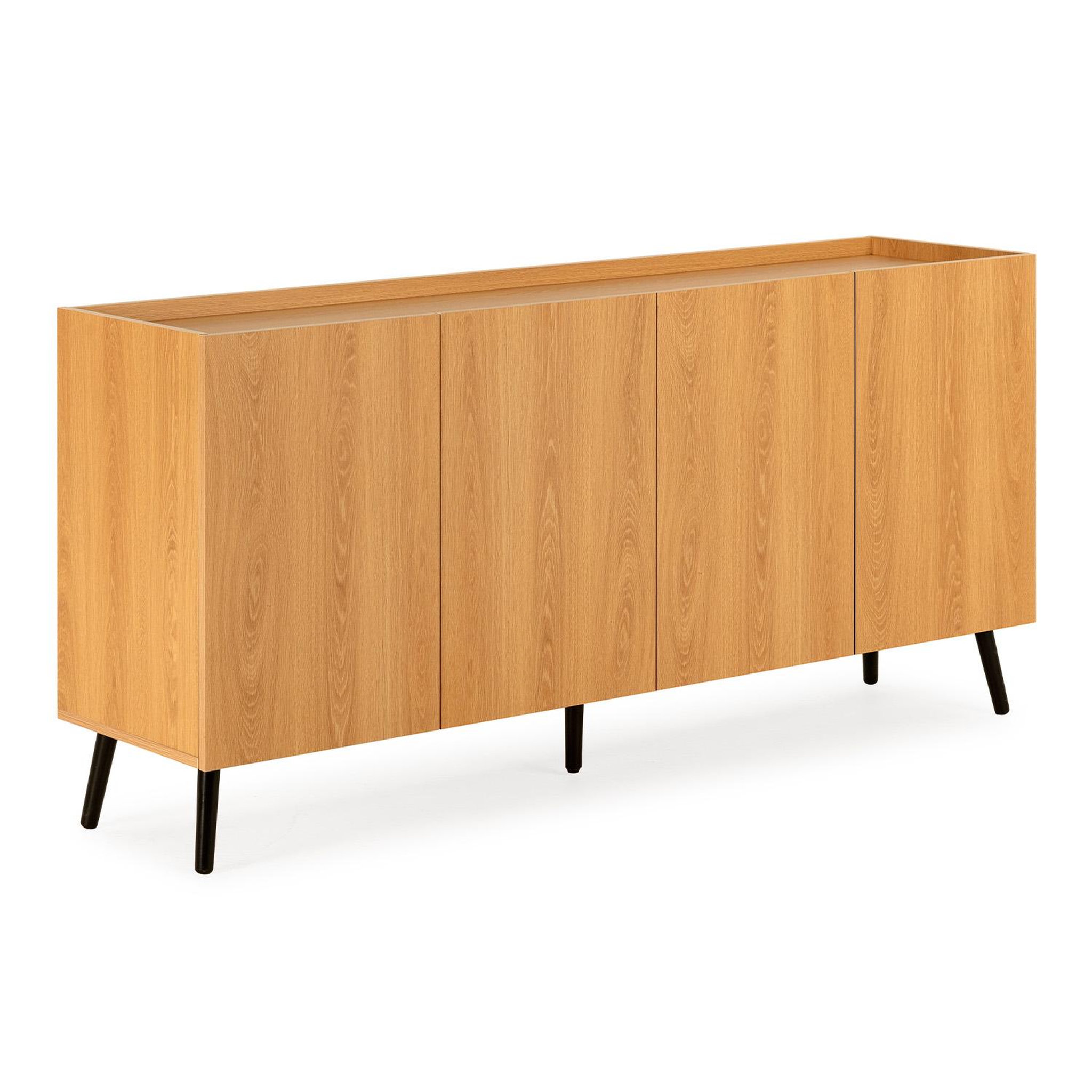 VS VENTA-STOCK Buffet Siren 4 portes Couleur Chêne