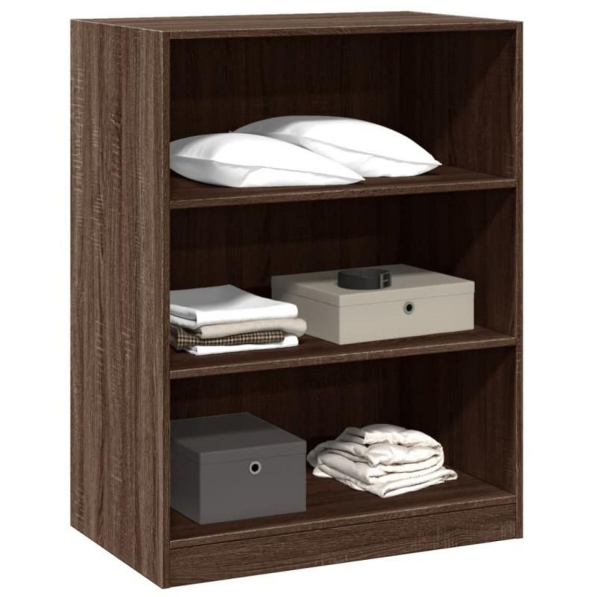 VIDAXL Garde robe chêne marron 77x48x102 cm bois d ingénierie