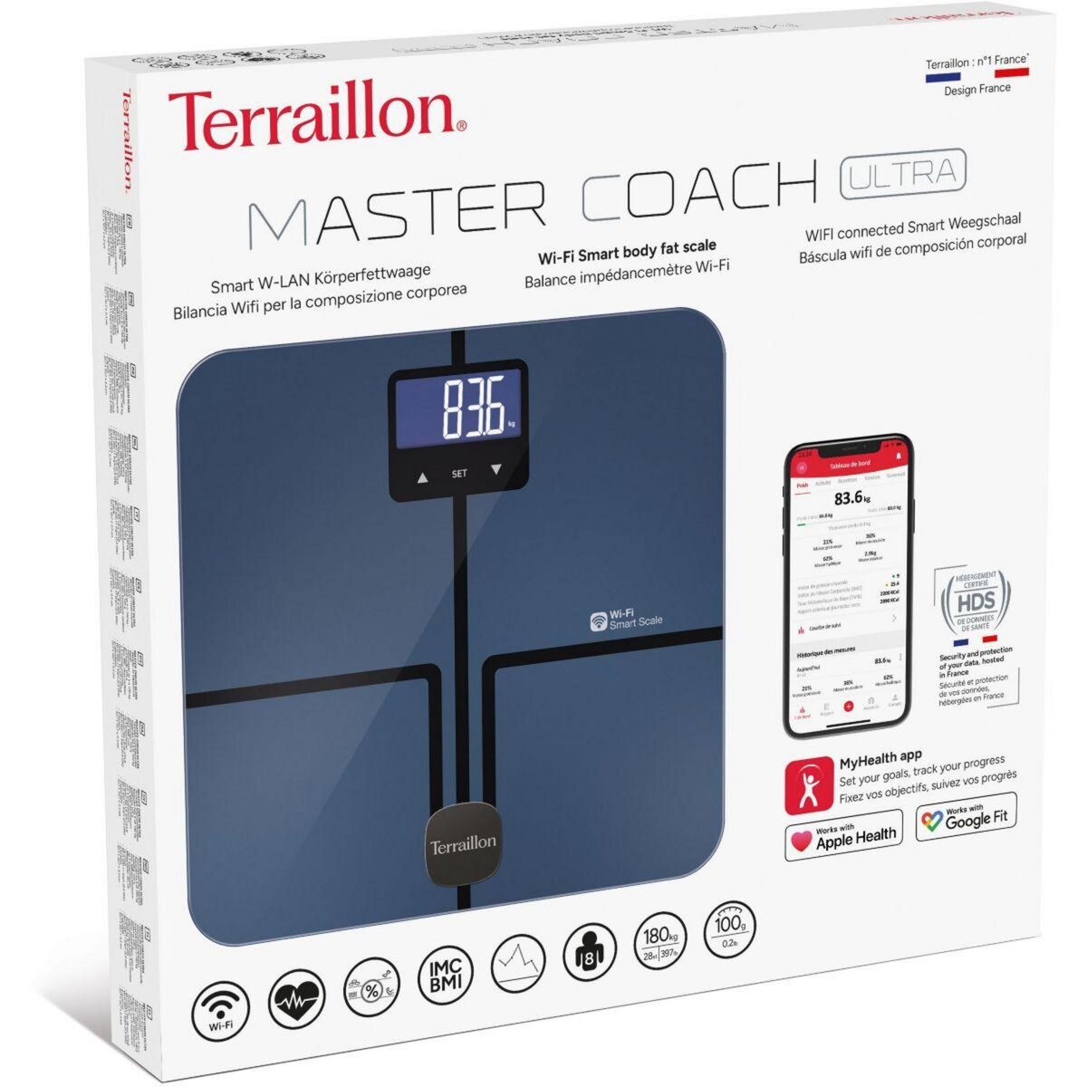 Terraillon Pèse personne connecté Master Coach Utra