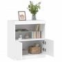 Voir la diapositive 5 : VIDAXL Buffet avec lumieres LED blanc 60x37x67 cm
