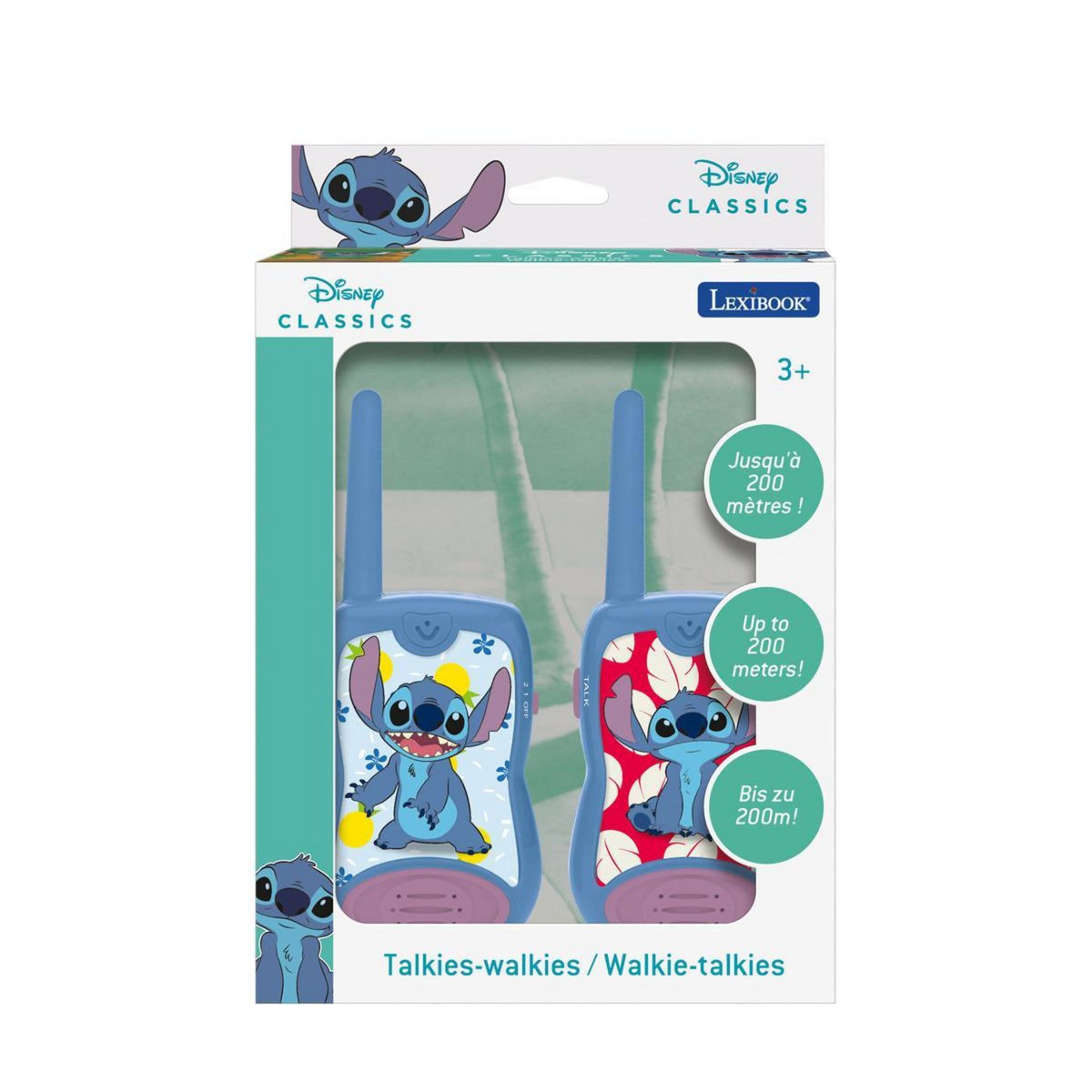 Lexibook Talkies-Walkies Disney Stitch portée 200m