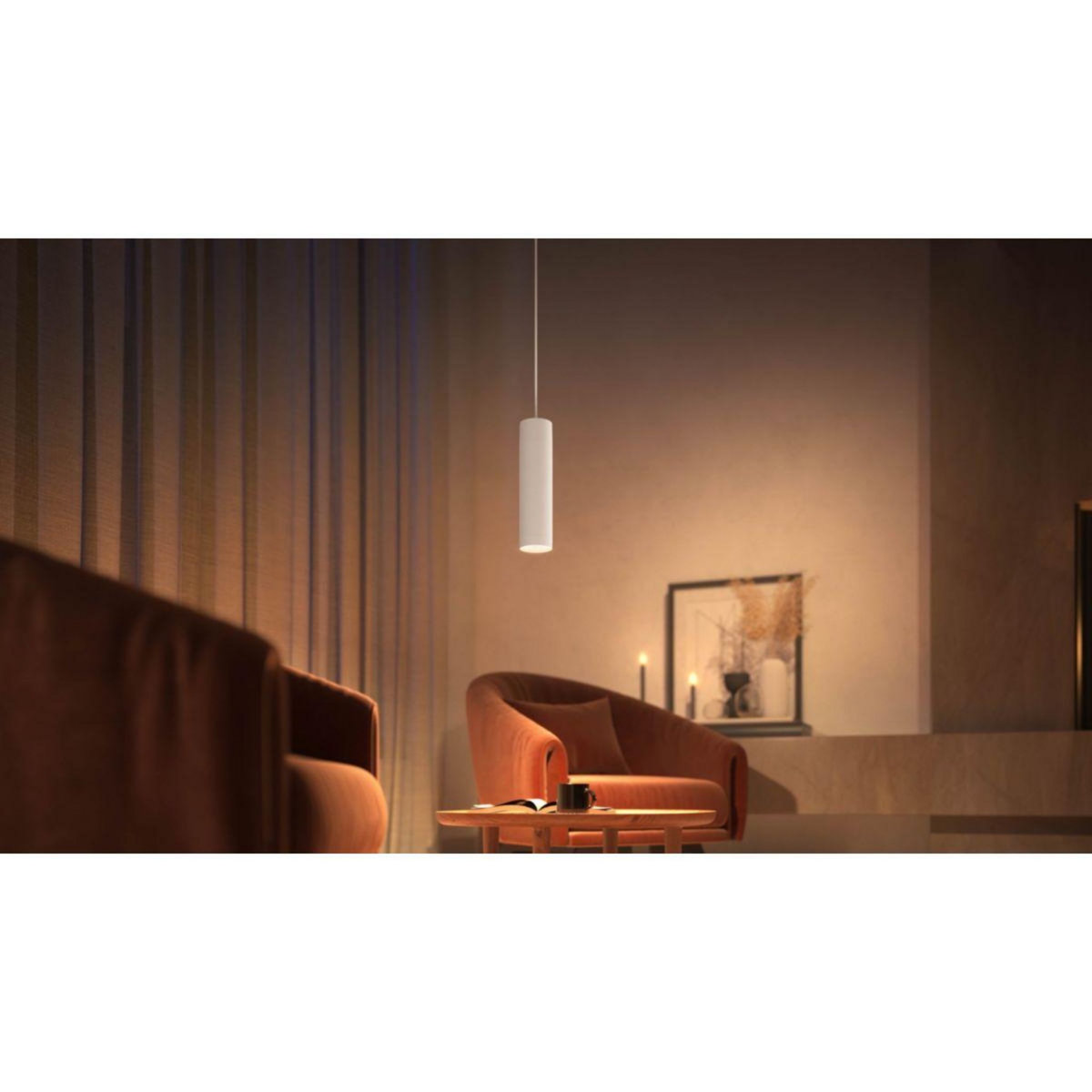 Philips Luminaire HUE W&C Perifo cylindrique Blanche