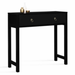 ID MARKET Console 1 tiroir asiatique YANG bois noir