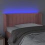 Voir la diapositive 4 : VIDAXL Tete de lit a LED Rose 83x16x78/88 cm Velours