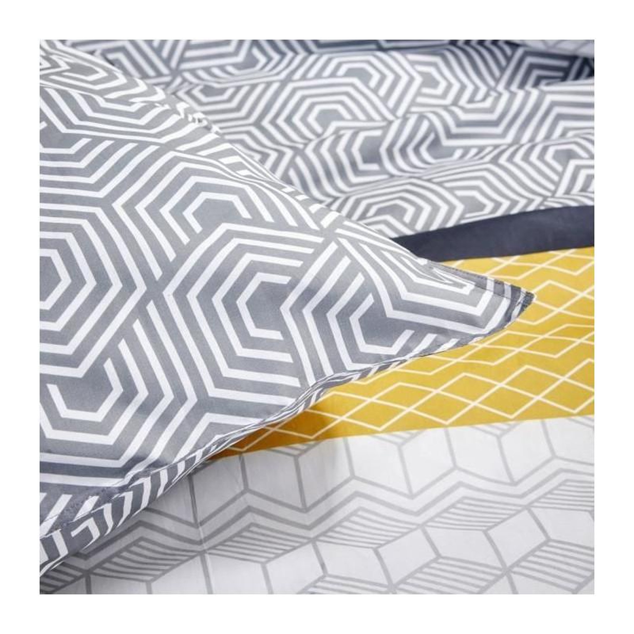 Voir la diapositive 2 : Today Parure de lit 2 personnes - TODAY - Sunshine 16.4 - 220 x 240 cm - 100% Coton imprimé