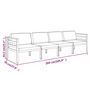Voir la diapositive 6 : VIDAXL Salon de jardin 4 pcs avec coussins Aluminium Anthracite