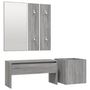 Voir la diapositive 2 : VIDAXL Ensemble de meubles de couloir Sonoma gris Bois d'ingenierie