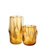 Voir la diapositive 2 : Paris Prix Vase Design en Verre  Drippy  22cm Ambre