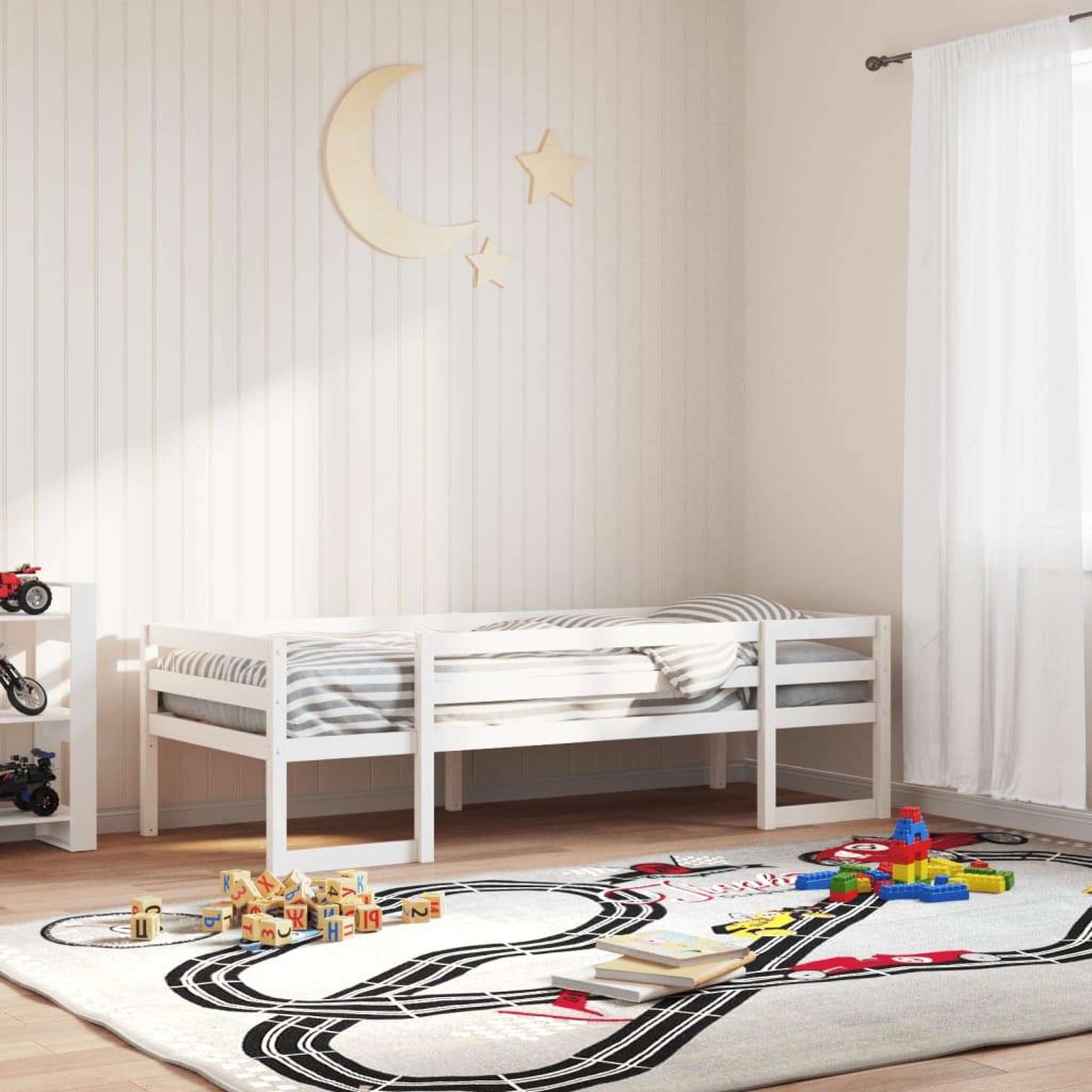 VIDAXL Cadre de lit pour enfants sans matelas 75x190 cm pin massif